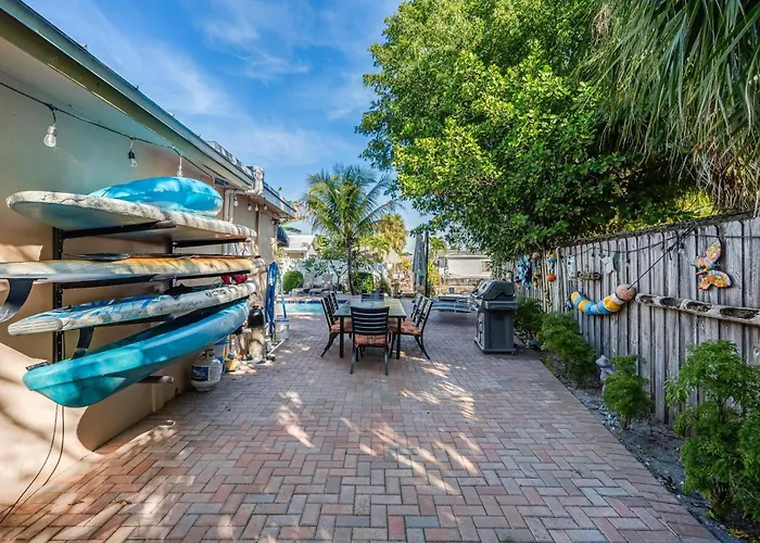 4 Bd Near Beach Spacious Solar Heated Pool Waterfront Home